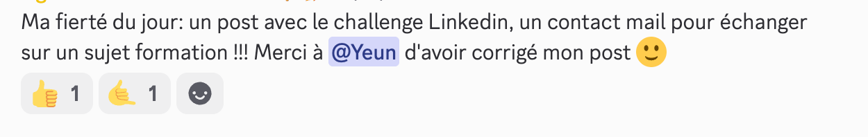 Victoire partagée par un membre 2