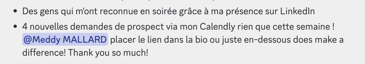 Victoire partagée par un membre 4