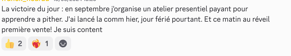 Victoire partagée par un membre 8